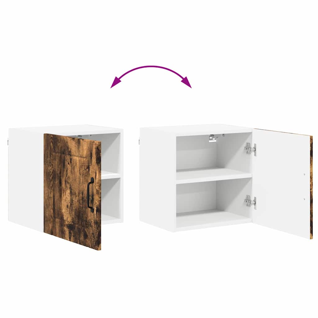 Küchenhängeschrank mit Regal Geräucherte Eiche 40 x 31 x 40 cm